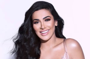 This is the Avatar Image for the Huda Kattan (Huda beauty) AI Voice and Text to Speech Generator